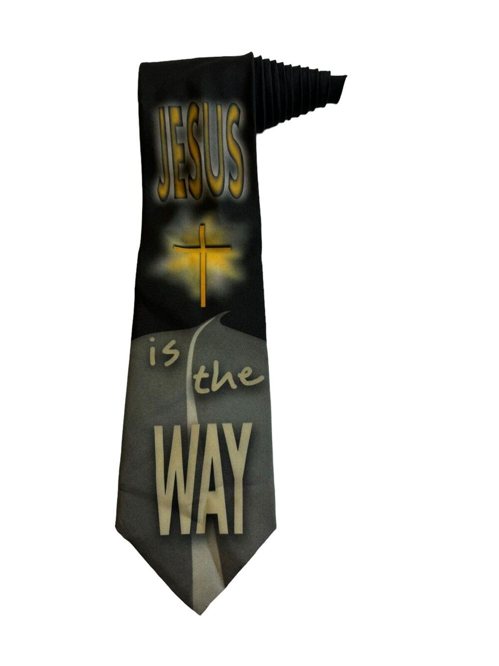 Walnut Ridge Ralph Marlin Jesus Is The Way 1998 Vintage Novelty Necktie